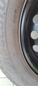 Zimne Bridgestone 185/65 R15 s plechovými diskami - 3