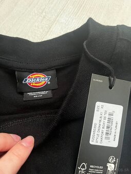 Dickies čierne XS tričko nové - 3