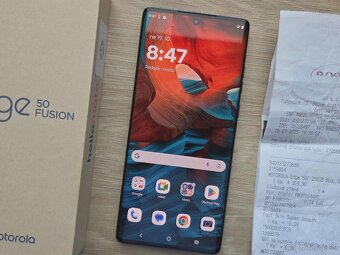 Motorola EDGE 50 Fusion 5G 8GB/256GB Blue, top, zaruka NAY - 3