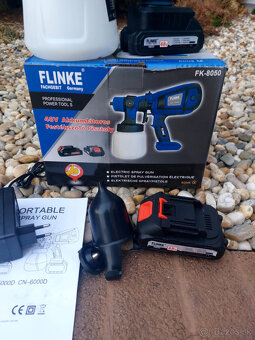 Akumulátorová pištoľ na maľovanie+2x aku - 3