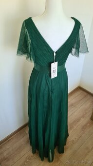 Tmavozelene šaty S - 3