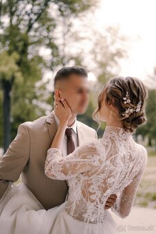 Svadobné šaty 🌸 s dlhou vlečkou - 3