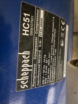 Predam vzduchovy kompresor Scheppach HC 51 - 3