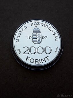 Minca 2000 Forint 1997 proof, striebro - 3