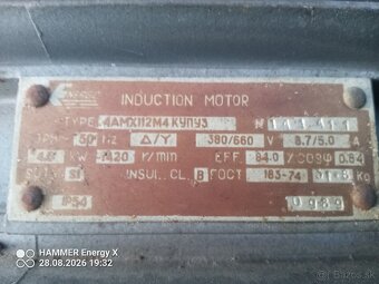 Elektromotor 4kW , 1420ot. - 3