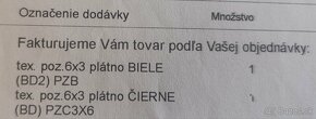 Textilné pozadie bavlnené biele a čierne - 3