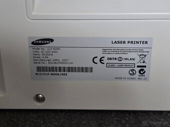 Farebna laserova tlaciaren Samsung CLP-600N - 3