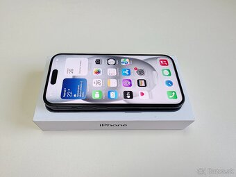 APPLE IPHONE 15 128GB BLACK,ZDRAVIE BATERKY 92% - 3