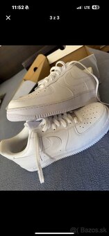 Predám nové Air force 1 Biele - 3