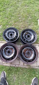 Predám plechové disky 6Jx15H2 ET45. 4x108 - 3