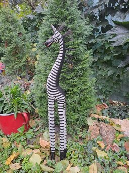 Zebra - drevena socha - 3