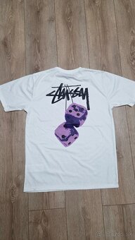 Stüssy Fuzzy Dice Tee white/purple - 3