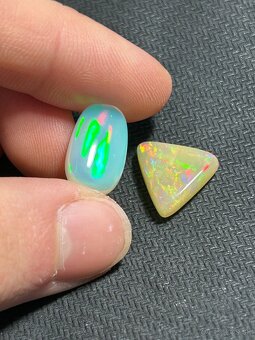 Výbrus kabošon Drahý opál Etiópia Mineral drahokam - 3