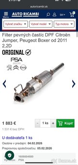 FILTER DPF CITROEN JUMPER 2.2 HDI EURO 5 (Original ) - 3