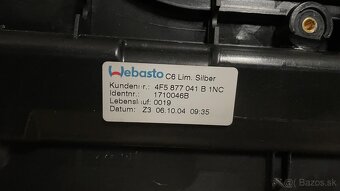 Strešné okno Audi A6 sedan model C6 typ 4F5 - 3