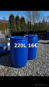 Predám plastove sudy 220l - 3