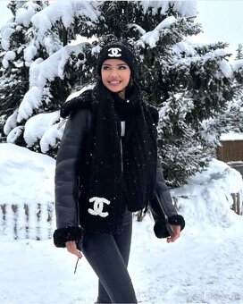 Chanel čierna čiapka - 3