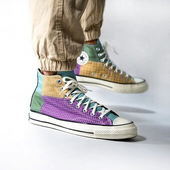 2 pary vysokych tenisiek Converse 42.5 (27.5cm) RIPSTOP - 3