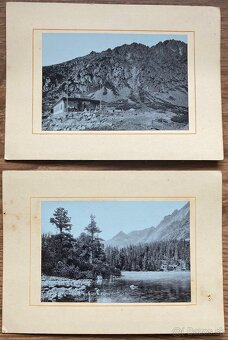 Tatry - 2 kabinetky z prelomu storočia, okolo 1900 - 3