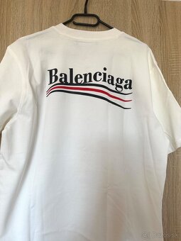 Balenciaga biele panske tricko - 3
