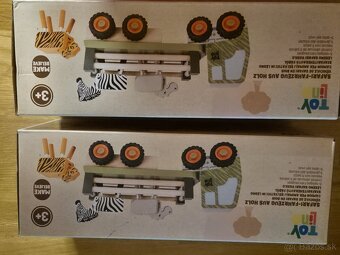 Drevené auto so zvieratkami-nové - 3