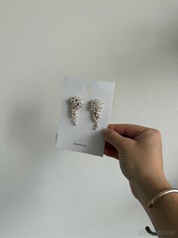 Elegantné perlové náušnice RESERVED - 3