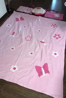 Ružový prehoz na posteľ pre dievčatko - 3