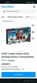 Lego - hasičská stanica v zimnej dedine - 3