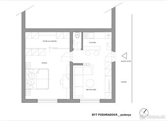 na predaj 1izbový byt na Podhradovej, Košice - 3