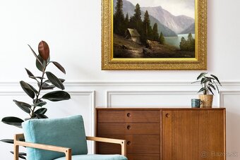 Horské jazero II, K.Schmidbauer, 770 × 680 mm - 3