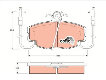 Predné brzdové platničky na starý Peugeot alebo Renault - 3