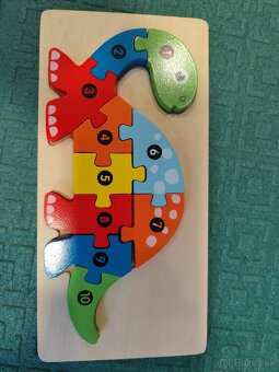 Drevené puzzle viga+ine - 3