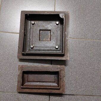 Liatinové dvierka na pec sada 1 - 3