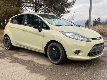ND Ford fiesta MK7 1,25 2009 zlatá metalíza 55t km pojazdné - 3