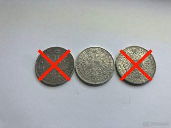 Rakúsko Uhorsko 1 zlatníky forint florint - strieborné mince - 3