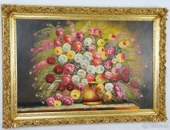 Zámecký obraz - Zátiší - olej na plátně-XXL 179 cm - 3