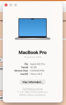 Macbook Pro M2 16" 2023 - Dobrý stav - 3
