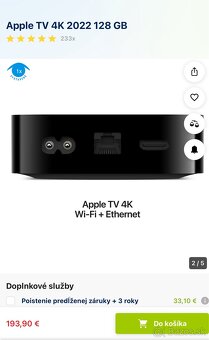 Apple TV 4K 128GB 3.gen. wifi + Ethernet 7/2024 - 3