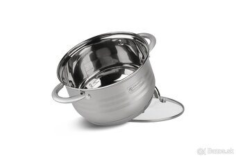 Sada nerezových hrncov Edenberg s mramorovanou panvicou - 3