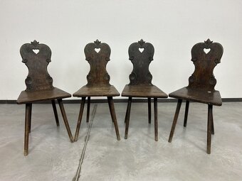 Ľudové sedenie Lavička + 4ks stoličky - 3