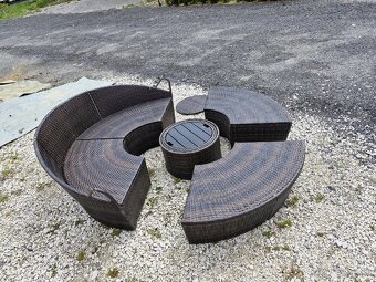 Ratanove kruhove sedenie - 3