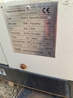 Generátor Pramast  VG - R110 - 3