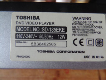 Predám DVD prehrávač Toshiba-info na fotkách - 3