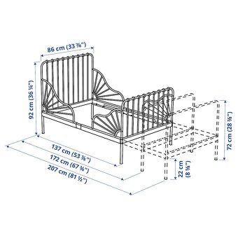 Rastúca posteľ Ikea - 3