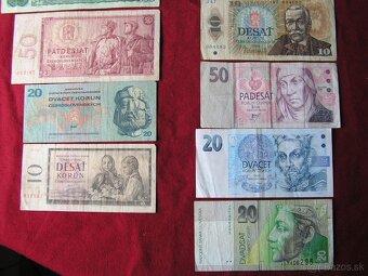 ZOSTAVA STARÝCH ČESKOSLOVENSKÝCH_BANKOVIEK a MINCÍ - 3