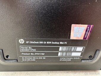 HP EliteDesk 800 G4 DM 65W / 256GB / 16GB DDR4/ Win11 Pro - 3