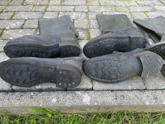 Vojenské sovietske čižmy - kirzové - 3