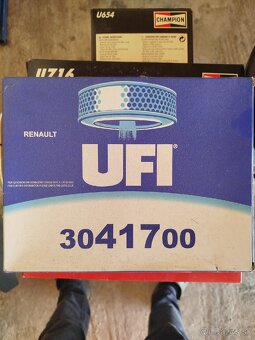 Vzduchový filter Ufi, Renault 2.0dci , 1.5 DCI , 1,6 16V - 3