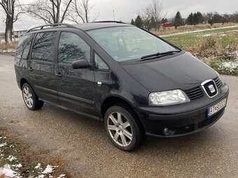 Seat alhambra 2008 1.9tdi 85kw zachovalá bez hrdze čierna - 3
