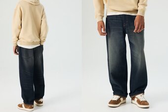 chlapčenské Baggy  Jeans,  nové  , velkost 170 , zn. H&M - 3